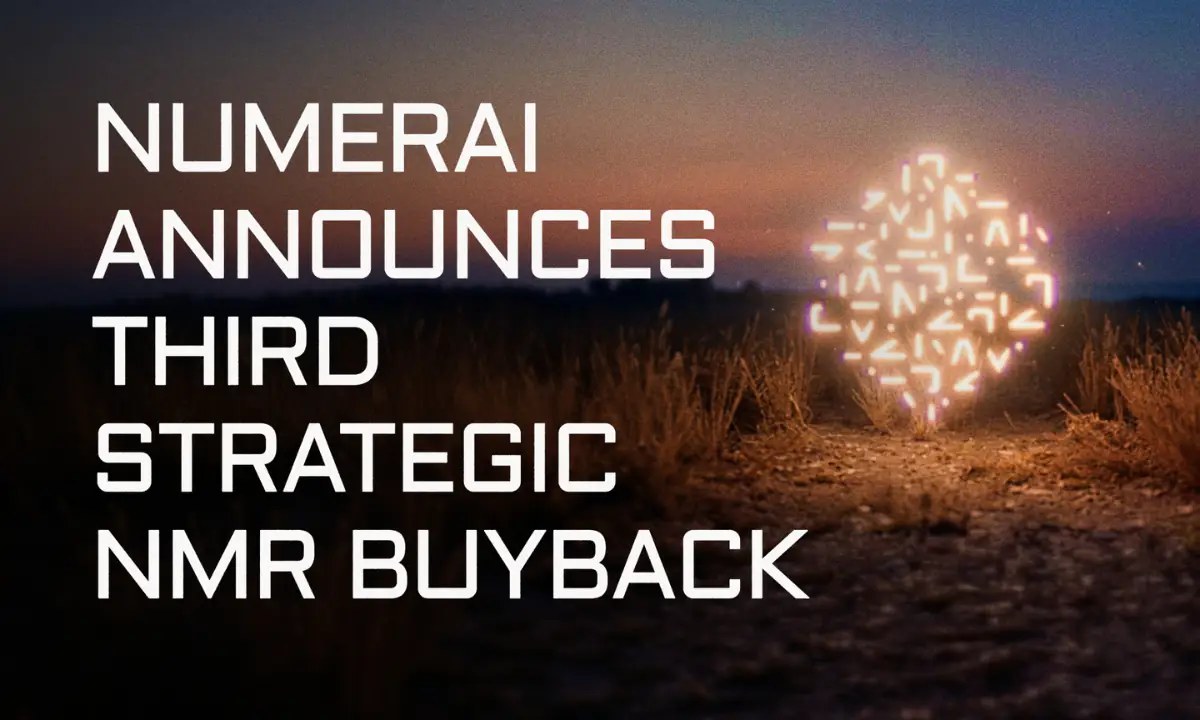 Numerai Completes Third Strategic NMR Buyback, Bringing Total Repurchases to $3.2 Million